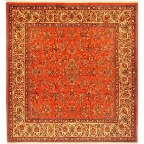 One Of The Kind Persian Sarough Rug 7'8" x 7'2"